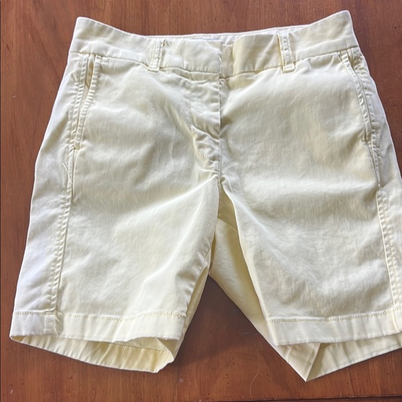 J. Crew Yellow Bermuda Shorts Lightweight Cotton - Picture 2 of 4